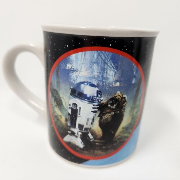 Vintage Star Wars Mugs Hamilton Collection Lucasfilm Ltd 4 Cup Set 1989 - Picture 5 of 8